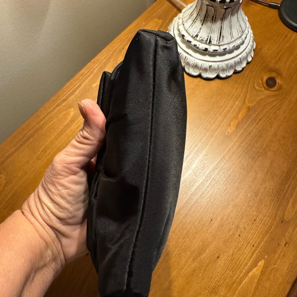 Kate Spade Black Satin Bow Clutch - Picture 3 of 5
